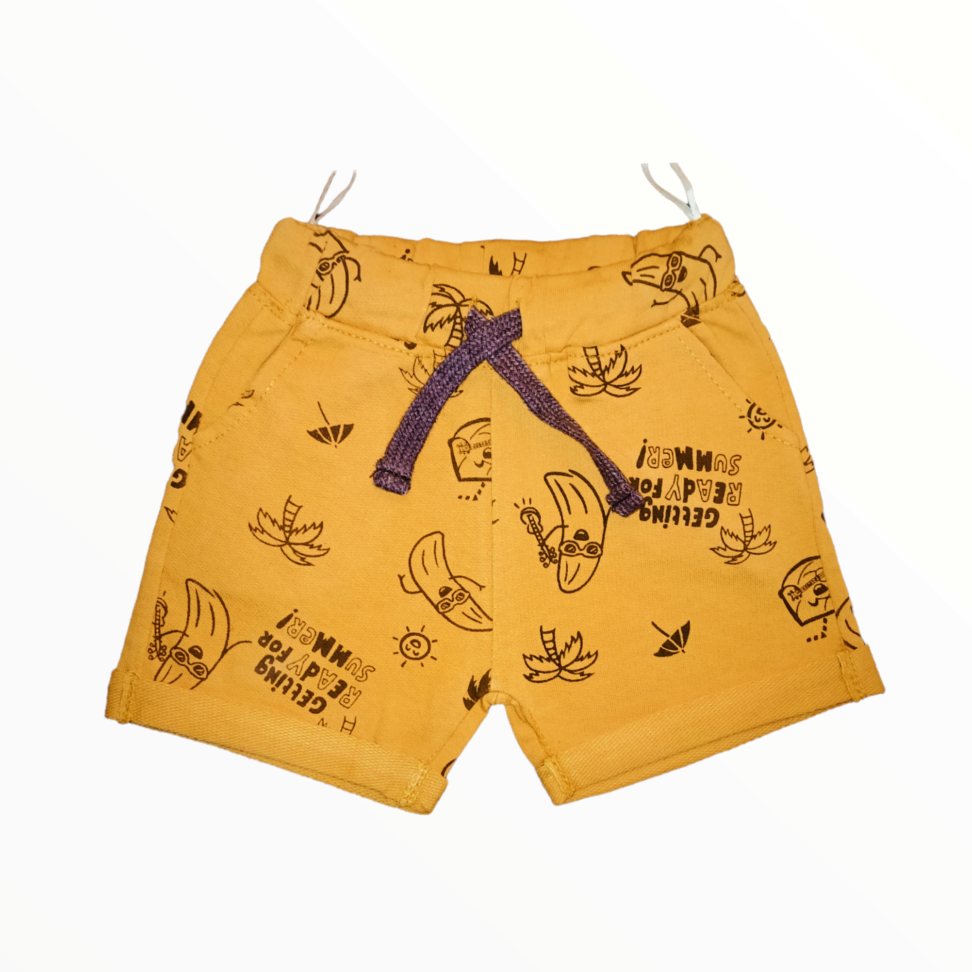 Mustard Terry Cotton Short 8212