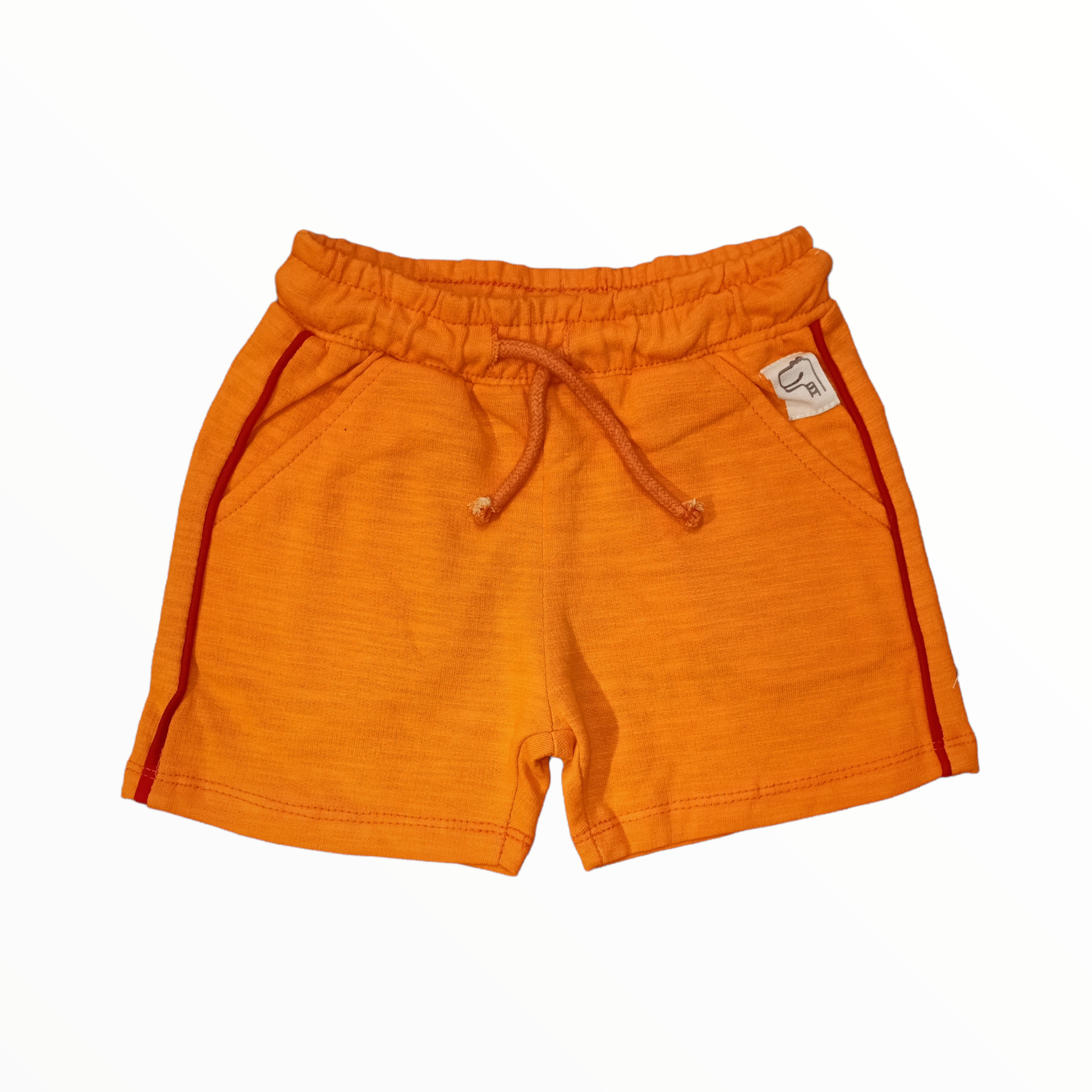 Orange Terry Cotton Short 8210