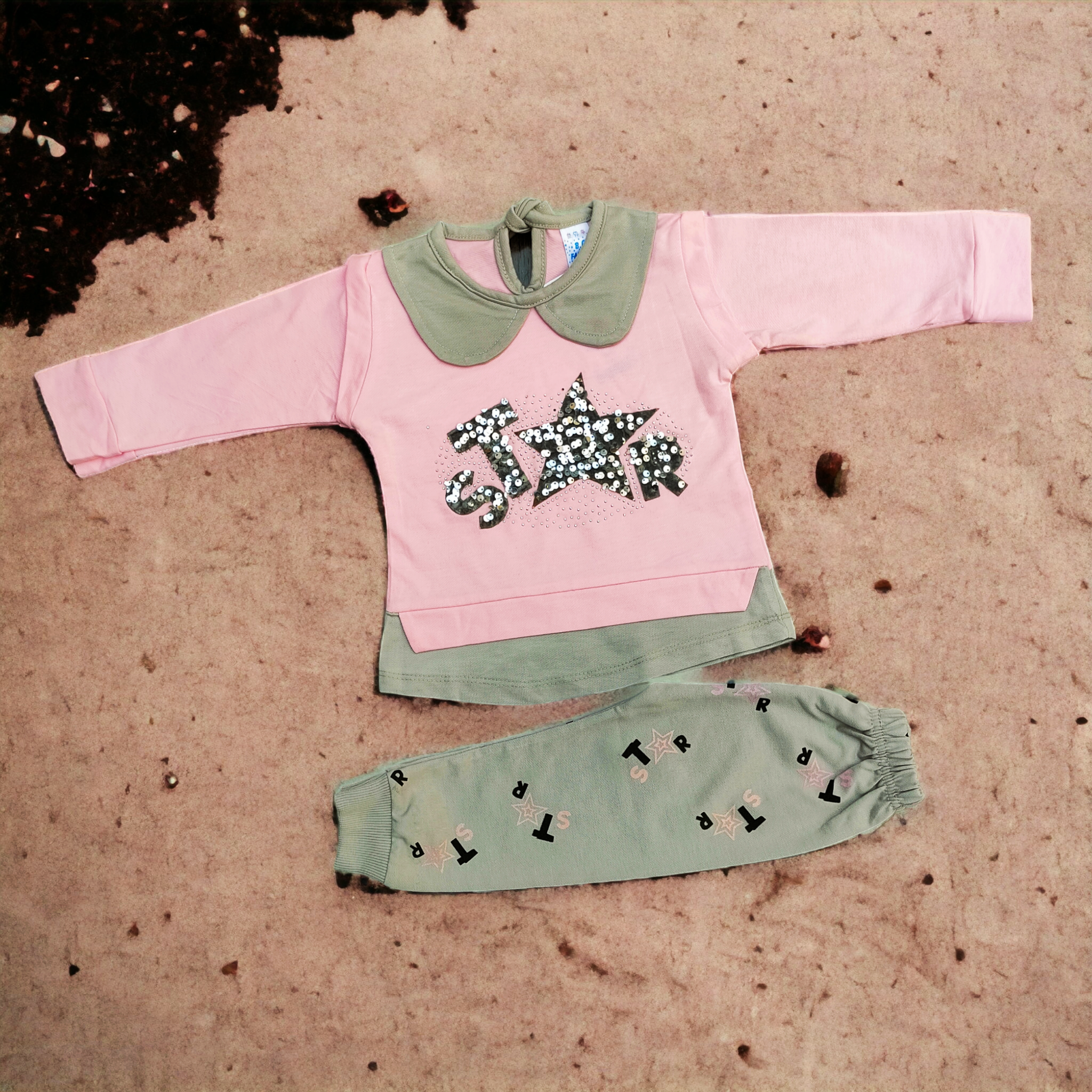 Star Pink Grey Winter Pair 2648