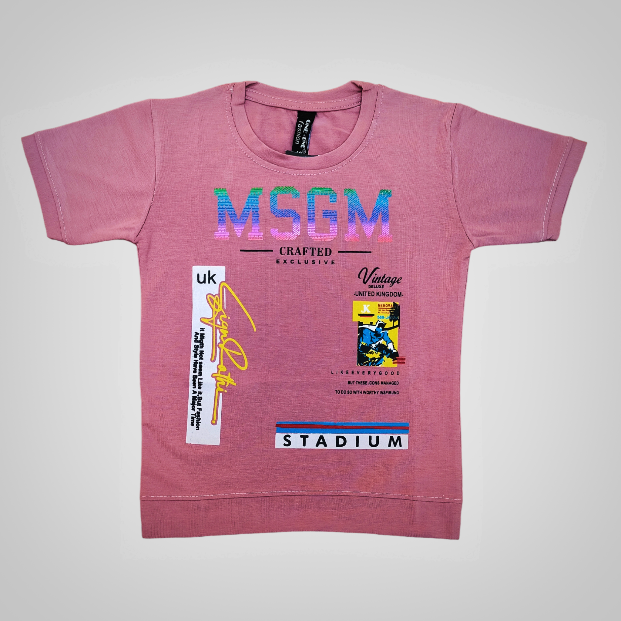 One + Stadium Magenta T-Shirt 6256