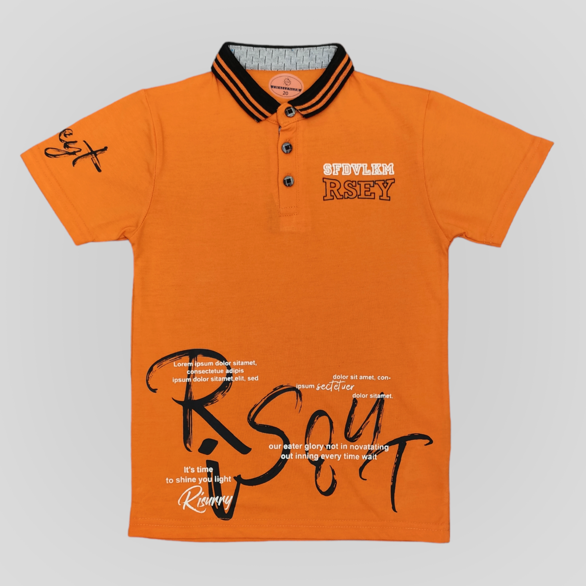 CG RS Orange Collar T-Shirt 6241