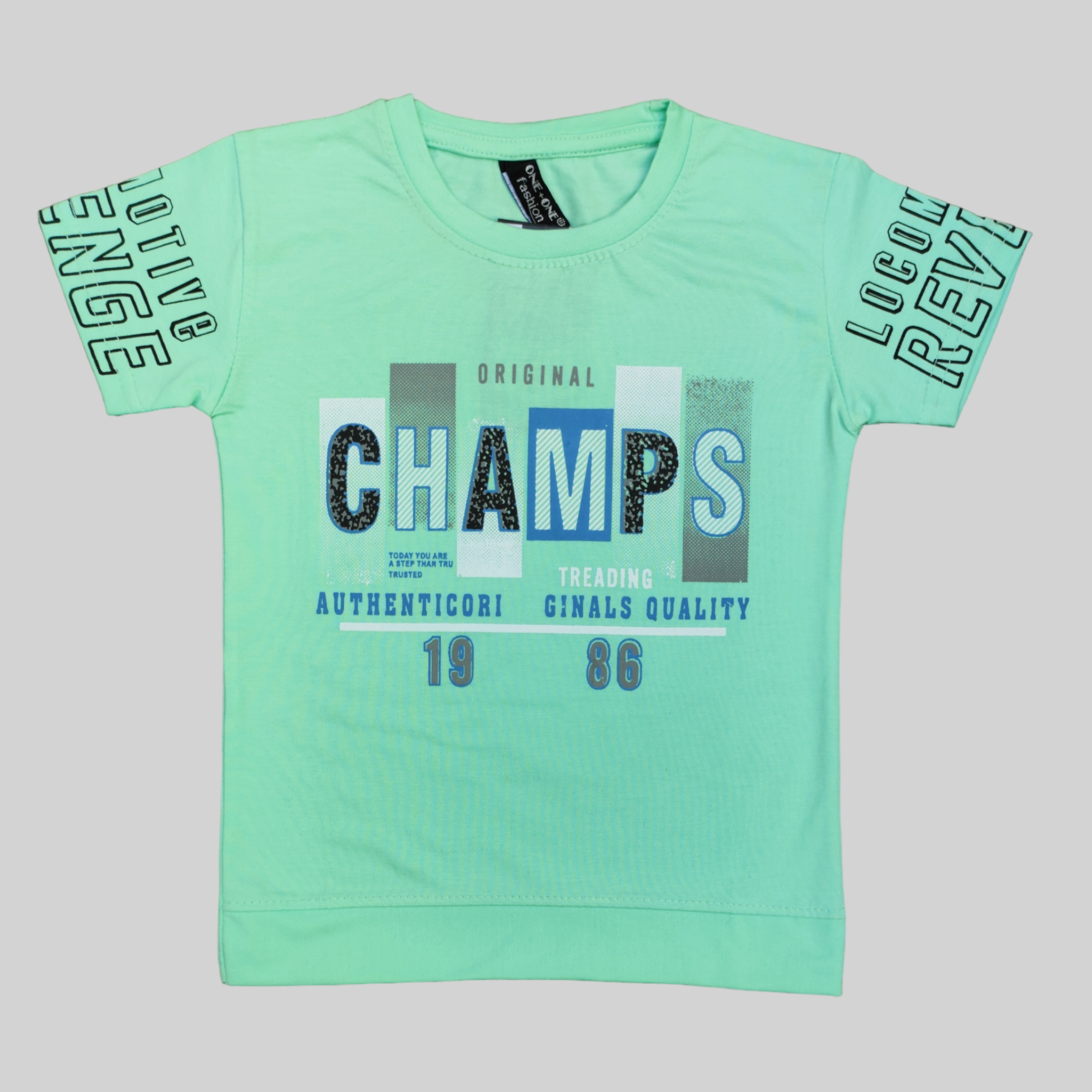 One + Champs Polka Green T-Shirt 6250