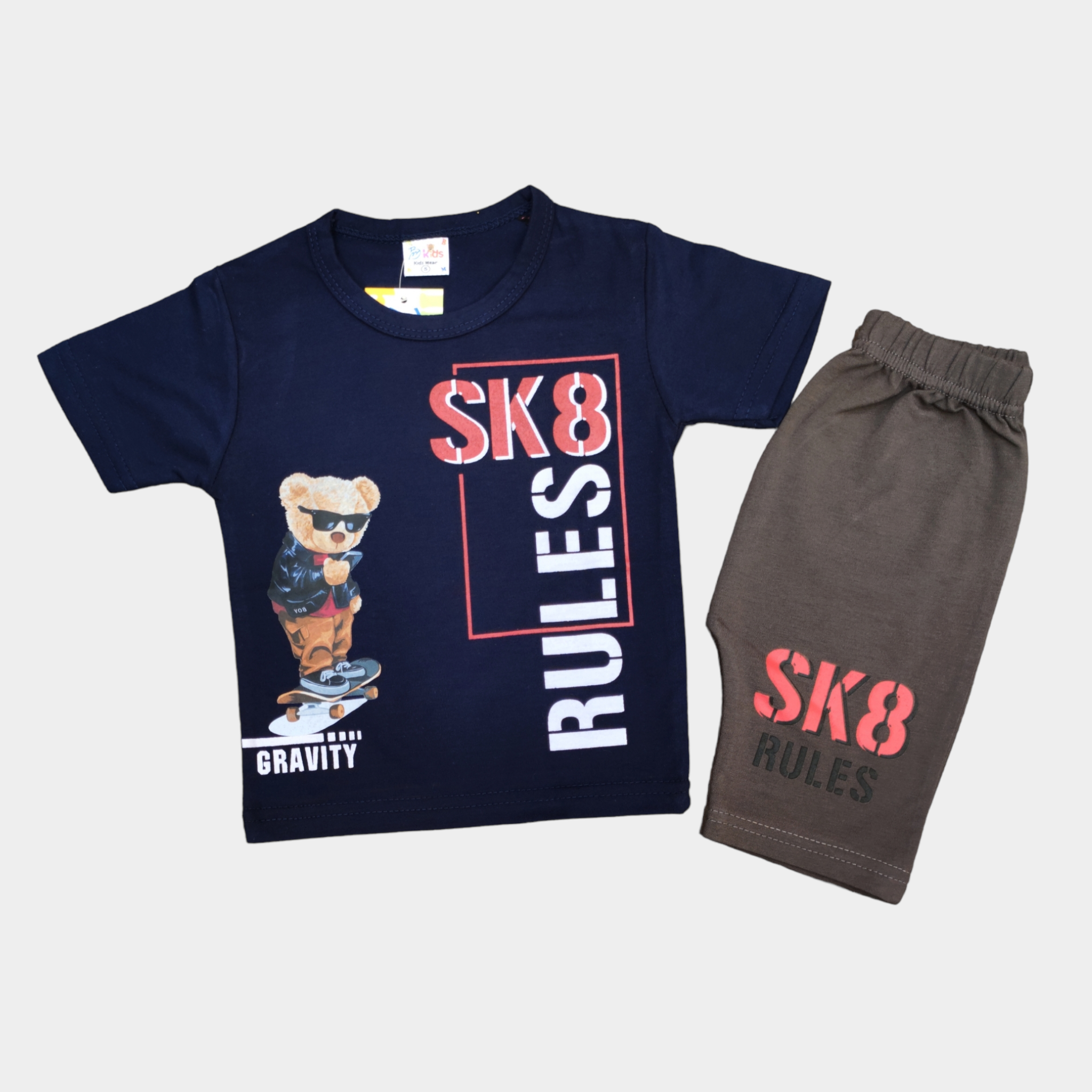 Sk Navy Blue Shirt & Short 6224