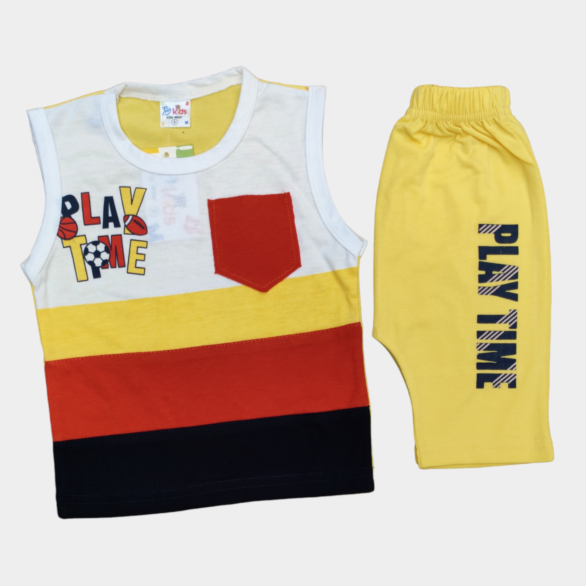 Play Time White Yellow Sandos & Quarter 8050