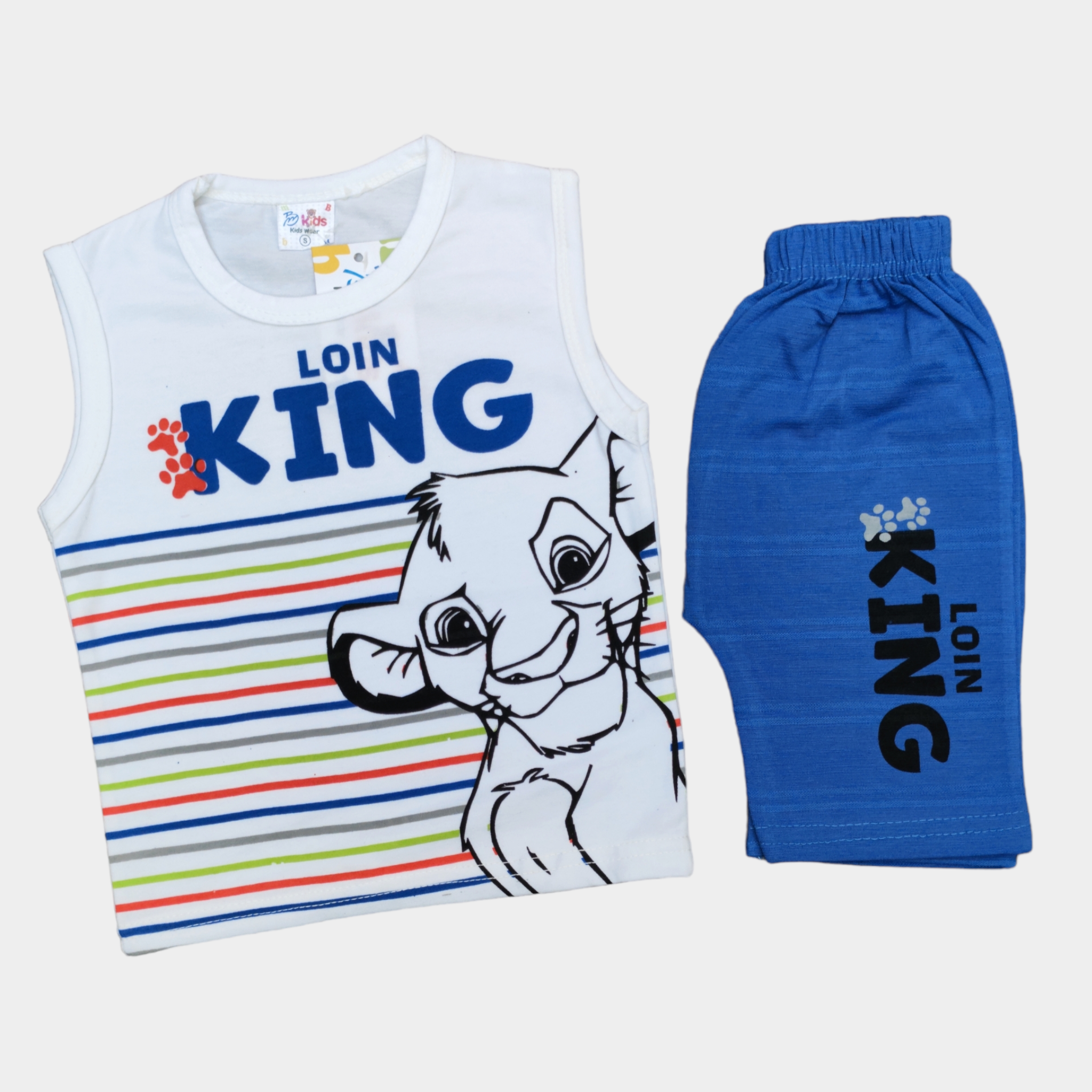 Lion King White Blue Sandos & Quarter 8043