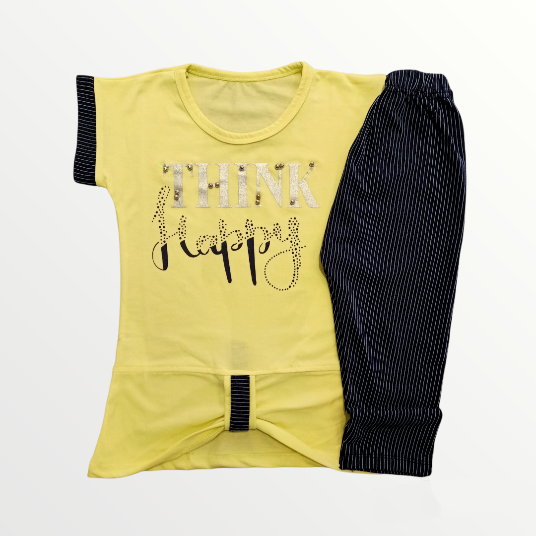 TS Think Lemon Shirt Black Trouser 5033