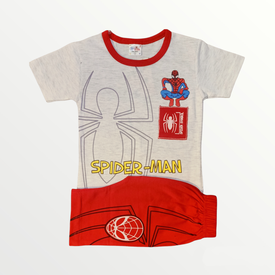 BMK Spider Symbol Grey Shirt & Red Quarter 6024