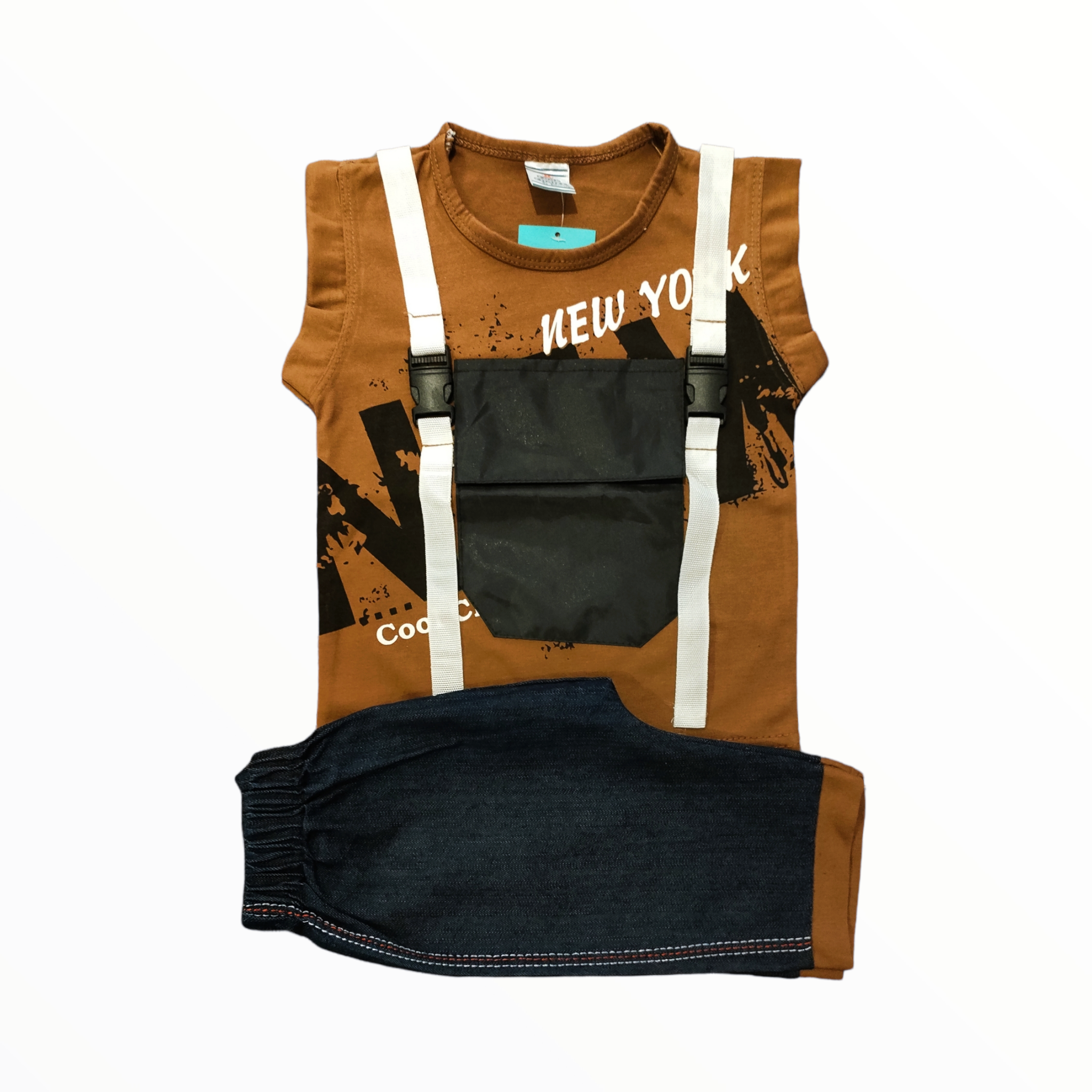 CC Brown Pocket Sandos & Denim Quarter 8025