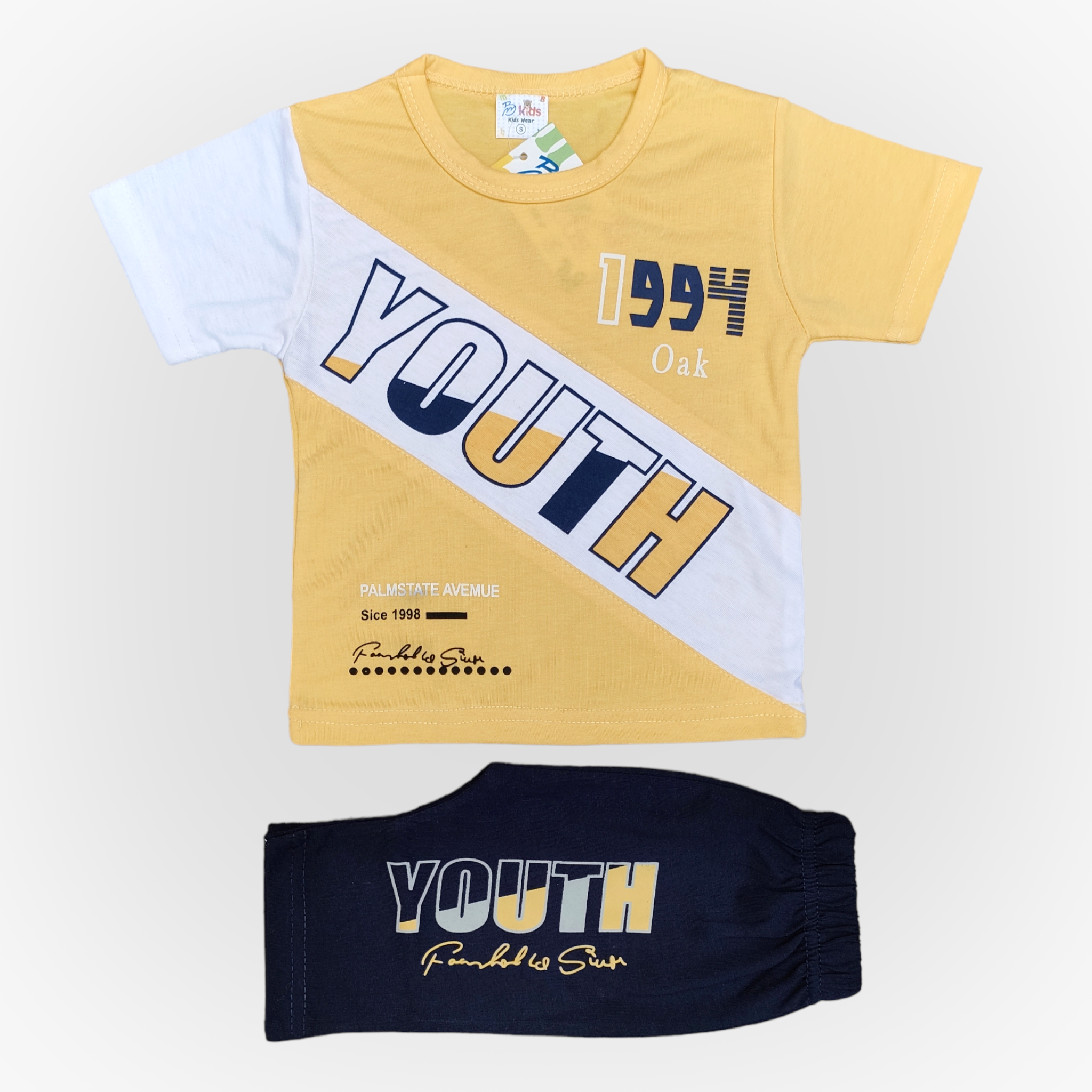 BM Youth Yellow Shirt & Short 6189