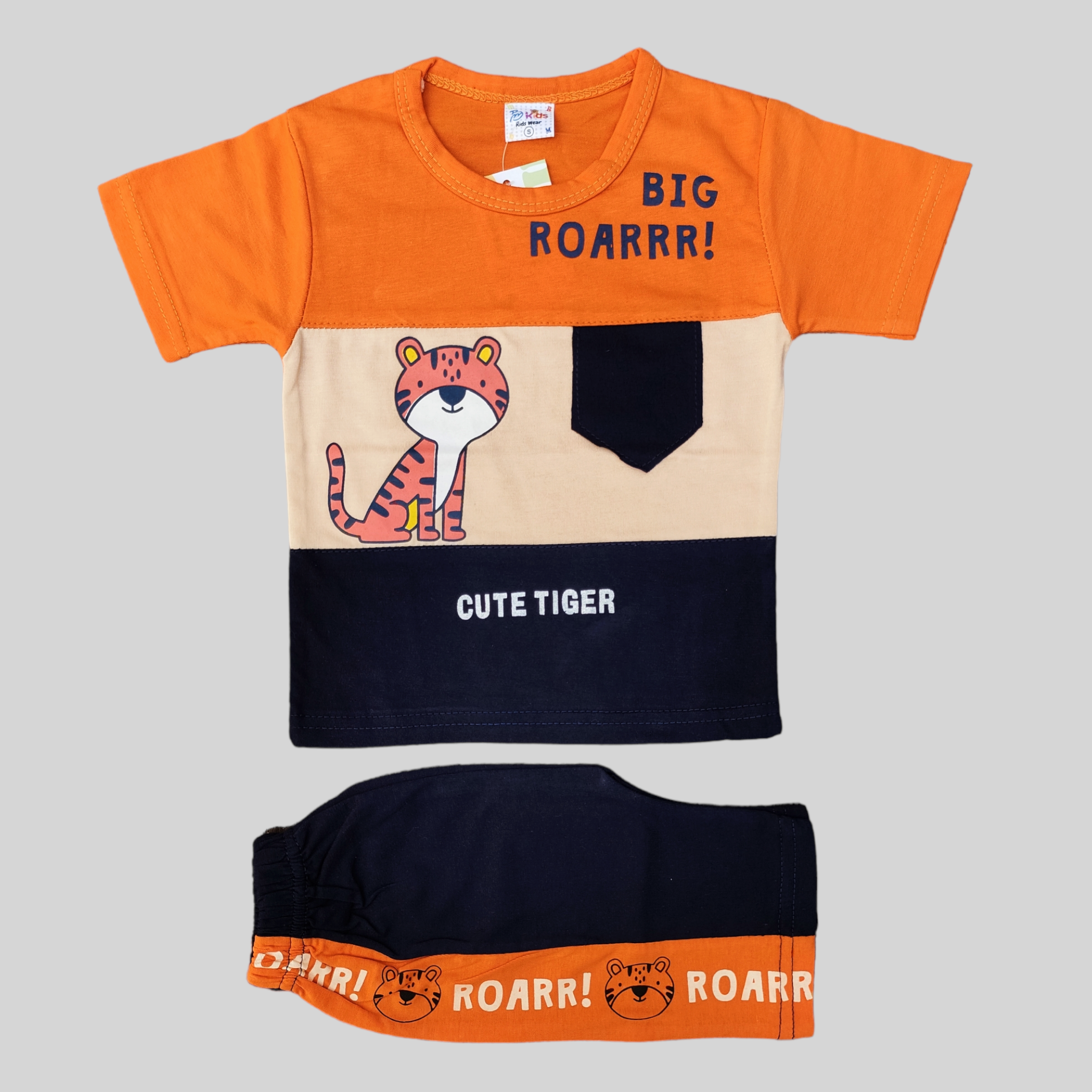 BM Roarrr Orange Shirt & Short 6200