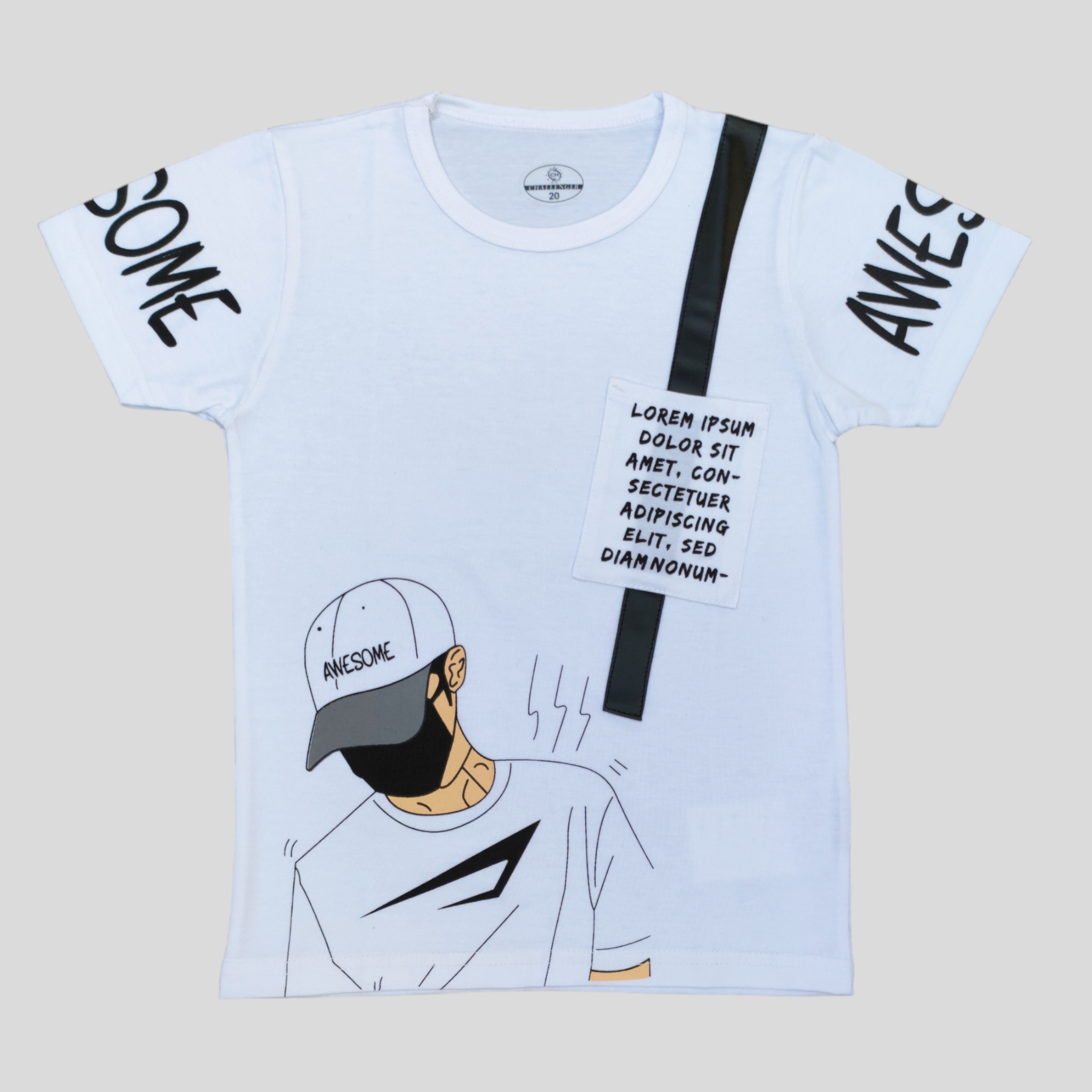 CG Awesome White T-Shirt 6238